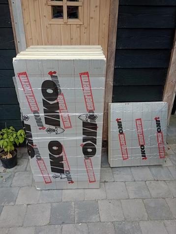 IKO PIR isolatieplaat 4 platen 12 cm dik tong en groef alu beschikbaar voor biedingen