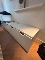 Witte opbergbank met lades ikea 3 stuks, Ophalen, Gebruikt