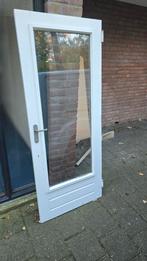 Buitendeur Merbau 83 x 201.5 gebruik, Doe-het-zelf en Verbouw, Deuren en Horren, Ophalen of Verzenden, Gebruikt, Buitendeur, 200 tot 215 cm