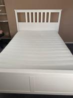 Ikea Hemnes bed 140x200, Huis en Inrichting, Slaapkamer | Bedden, Ophalen, Gebruikt, Wit, 140 cm
