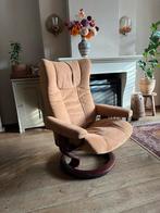 Stressless fauteuil cognac lounge, Ophalen, Zo goed als nieuw, 75 tot 100 cm, 50 tot 75 cm