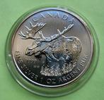 Canada Wildlife 2012 - Eland - 1 oz zilver, Postzegels en Munten, Edelmetalen en Baren, Zilver, Verzenden