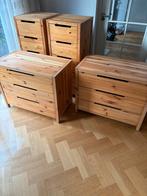 Ikea Tovik Houten ladekasten 4 kasten, Huis en Inrichting, Kasten | Dressoirs, Ophalen, Gebruikt, 50 tot 100 cm, Met lade(s)
