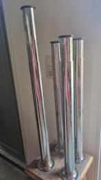 Chrome Tafelpoten - Verstelbaar  - Set van 4, Ophalen, Tafelpoot, Gebruikt, 50 tot 100 cm