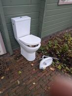 Jika Tigo duoblok toilet - compleet en wit verhoogd 48cm, Doe-het-zelf en Verbouw, Sanitair, Ophalen, Toilet