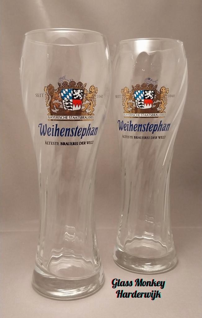 Weihenstephan bierglazen. 50cl, Verzamelen, Biermerken, Zo goed als nieuw, Glas of Glazen, Overige merken, Ophalen of Verzenden