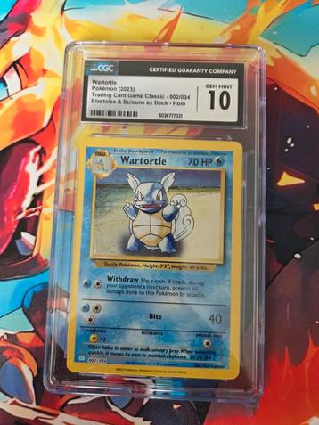 Wartortle - CGC 10 - Trading Card Game Classic - Holo beschikbaar voor biedingen