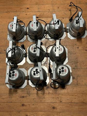 10 stuks showtec ledpar rgb beschikbaar voor biedingen