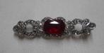 Zilveren antiek broche met stenen nr.789