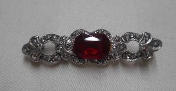 Zilveren antiek broche met stenen nr.789 beschikbaar voor biedingen