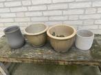 4x Bloempotten - Ophalen Weesp, Tuin en Terras, Ophalen, Gebruikt, Rond, Binnen