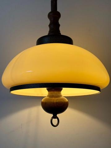 Vintage Klassieke Mushroom Lamp Hout Metaal Retro Landelijk beschikbaar voor biedingen