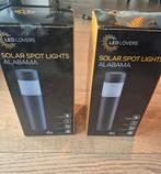 8x solar buitenverlichting spot light nieuw, Zonne-energie, Kunststof, Minder dan 50 watt, Nieuw