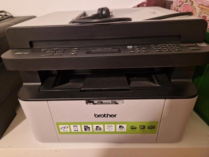 Brother MFC-1910W Laserprinter All-in-One, Computers en Software, Printers, Gebruikt, All-in-one, Laserprinter, Kopieren, Scannen