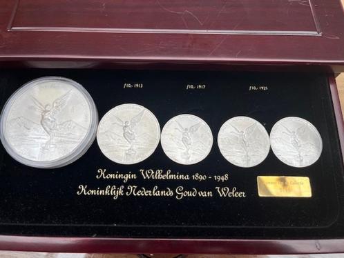 LIBERTAD mexicaanse munten 5oz/2oz en 3x 1 oz (TOTAAL 10 Oz), Postzegels en Munten, Edelmetalen en Baren, Zilver, Ophalen of Verzenden