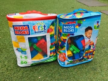 Mega bloks 2 zakken rond de 120 blokjes beschikbaar voor biedingen