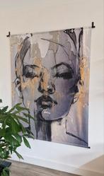 Wanddoek Portret Vrouw 140x170, Ophalen