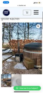 Tweedehandse Kirami houtgestookte hottub ~ 4-5 pers 170cm, Tuin en Terras, Ophalen of Verzenden, Zo goed als nieuw, Filter