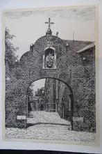 litho poort franciscanenklooster Hieronymus Weert R. Legrand, Antiek en Kunst, Kunst | Litho's en Zeefdrukken, Verzenden