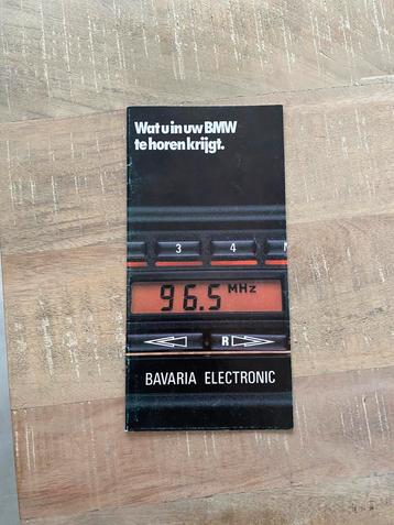BMW Bavaria catalogus radio's oldtimer klassieker beschikbaar voor biedingen