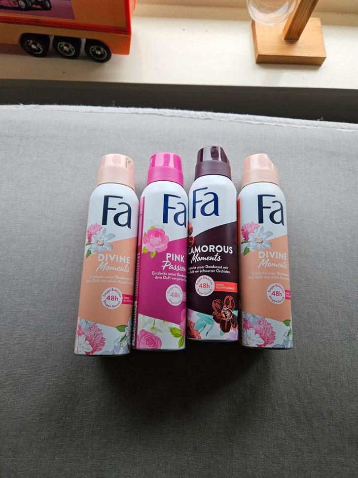 4x FA Deodorant - Diverse Geuren, Sieraden, Tassen en Uiterlijk, Uiterlijk | Lichaamsverzorging, Nieuw, Deodorant of Bodyspray