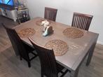 Karel Mintjens Oak Eetafel Op Maat, Huis en Inrichting, Tafels | Salontafels, Ophalen, Gebruikt, 50 tot 75 cm, Eikenhout