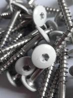 50 -100 st Trespa schroeven RVS, WIT (RAL 9010) 25 mm wanden, Ophalen of Verzenden, Nieuw, Minder dan 180 cm, Balken