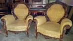 2 barok fauteuils met bank l, Ophalen
