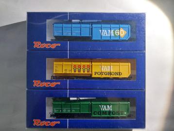 Roco H0 66008 set van 3 VAM wagons beschikbaar voor biedingen