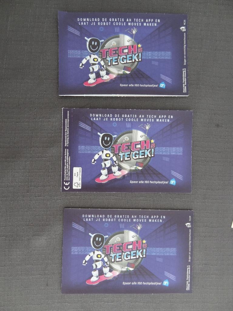 NIEUW! 3X AH Techplaatjes >Snelle Verzending!<, Albert Heijn, Ophalen of Verzenden
