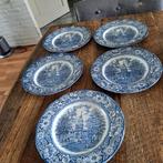 5 Liberty Blue Borden Engels met mooie afbeelding 24 cm, Antiek en Kunst, Ophalen of Verzenden