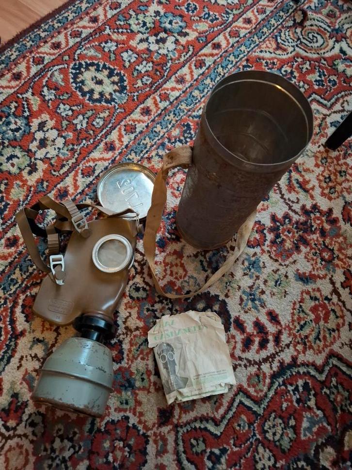 Gasmasker WW2 België, Verzamelen, Militaria | Tweede Wereldoorlog, Ophalen
