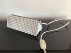 Vintage bedlampje/wandlampje, wit met zwarte of blauwe ruit., Ophalen of Verzenden, Huis en Inrichting