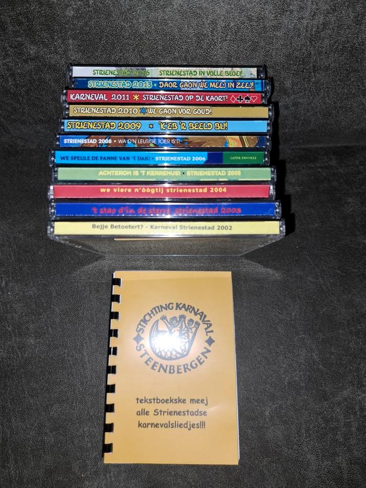 Carnavals CD's Strienestad (Steenbergen) + Tekstboekje, Cd's en Dvd's, Cd's | Overige Cd's, Zo goed als nieuw, Ophalen of Verzenden