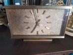 Vintage Schatz messing kurk quartz tafelklok., Ophalen of Verzenden