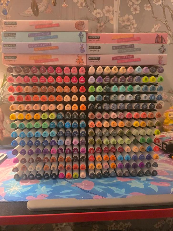 Grote Set Aquamarkers - 330 Stuks, Hobby en Vrije tijd, Tekenen, Nieuw, Potlood of Stift, Ophalen of Verzenden