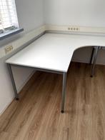 ikea bureau wit hoekbureau met verlengstuk, In hoogte verstelbaar, Gebruikt, Ophalen, Bureau