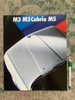 Groot formaat brochure BMW M3 M3 cabrio en M5 1989 nieuw!, Nieuw, Ophalen of Verzenden, BMW, BMW