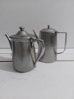 Vintage RVS koffiepot,  theepot, Antiek en Kunst, Ophalen