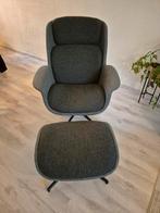 Fauteuil met voetenbankje (ikea), Huis en Inrichting, Fauteuils, Ophalen, Zo goed als nieuw