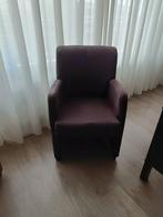 Comfortabele stoel op wieltjes - Lederlook bruin, Huis en Inrichting, Stoelen, Ophalen, Bruin, Zo goed als nieuw, Eén