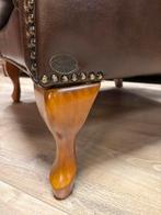 Chesterfield king oorfauteuil donker bruin leer, Huis en Inrichting, Fauteuils, Ophalen, Chesterfield brand, Info@chesterfieldjunkie.nl