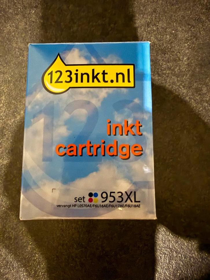 Complete set van 4 HP 953XL inktcartridges, Computers en Software, Printerbenodigdheden, Nieuw, Cartridge, Ophalen of Verzenden