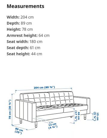 Landskrona bank van Ikea - afbeelding 3