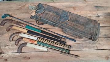 Verzamel Vintage Golftas met Clubs, Authentiek, Retro & Rauw beschikbaar voor biedingen