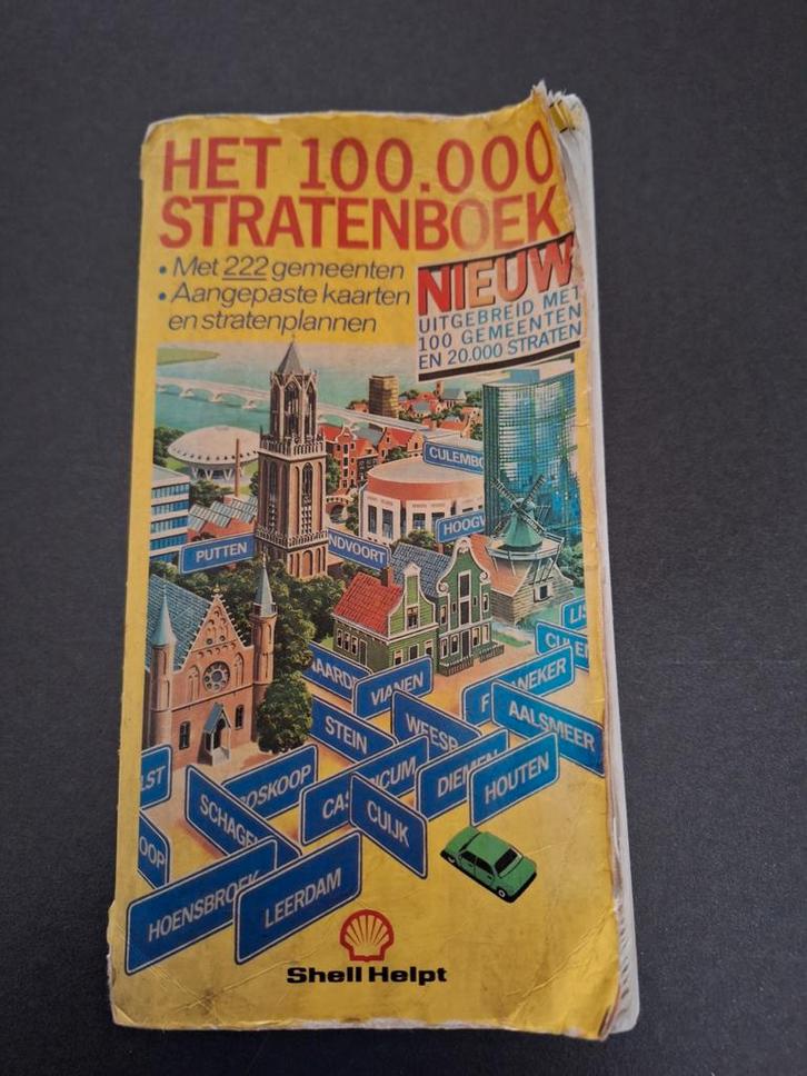 100.000 Stratenboek Shell - Nederland, Boeken, Atlassen en Landkaarten, Gelezen, Landkaart, Nederland, Ophalen of Verzenden