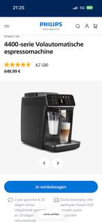 Philips 4400 Espressomachine - Goede Staat, Witgoed en Apparatuur, Koffiezetapparaten, Ophalen, Afneembaar waterreservoir, Gebruikt