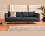 Nieuwe trendy 3 zits met 2 fauteuils grijs weefstof, Ophalen of Verzenden, Nieuw