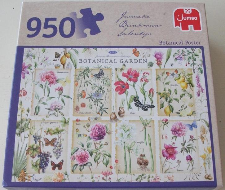 Puzzel *** BOTANICAL POSTER *** 950 stukjes Janneke Brinkman, Hobby en Vrije tijd, Denksport en Puzzels, Zo goed als nieuw, Legpuzzel