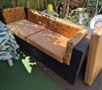 1 x Loungebank drie personen voor in de tuin. 2 x Loungebank, Tuin en Terras, Ophalen, Gebruikt